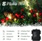 24 Inch Christmas Wreath with Lights for Front Door Large Pre-Lit Wreaths with Berries Pinecones Christmas Door Wreaths with 50 LED Lights 8 Modes Timer for Kitchen Wall Indoor Outdoor Xmas Decor